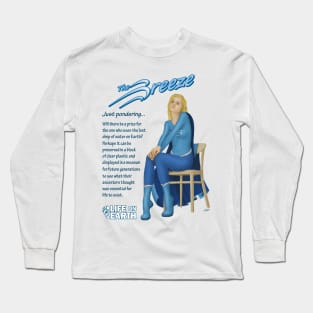 The Breeze ponders last drop of water Long Sleeve T-Shirt